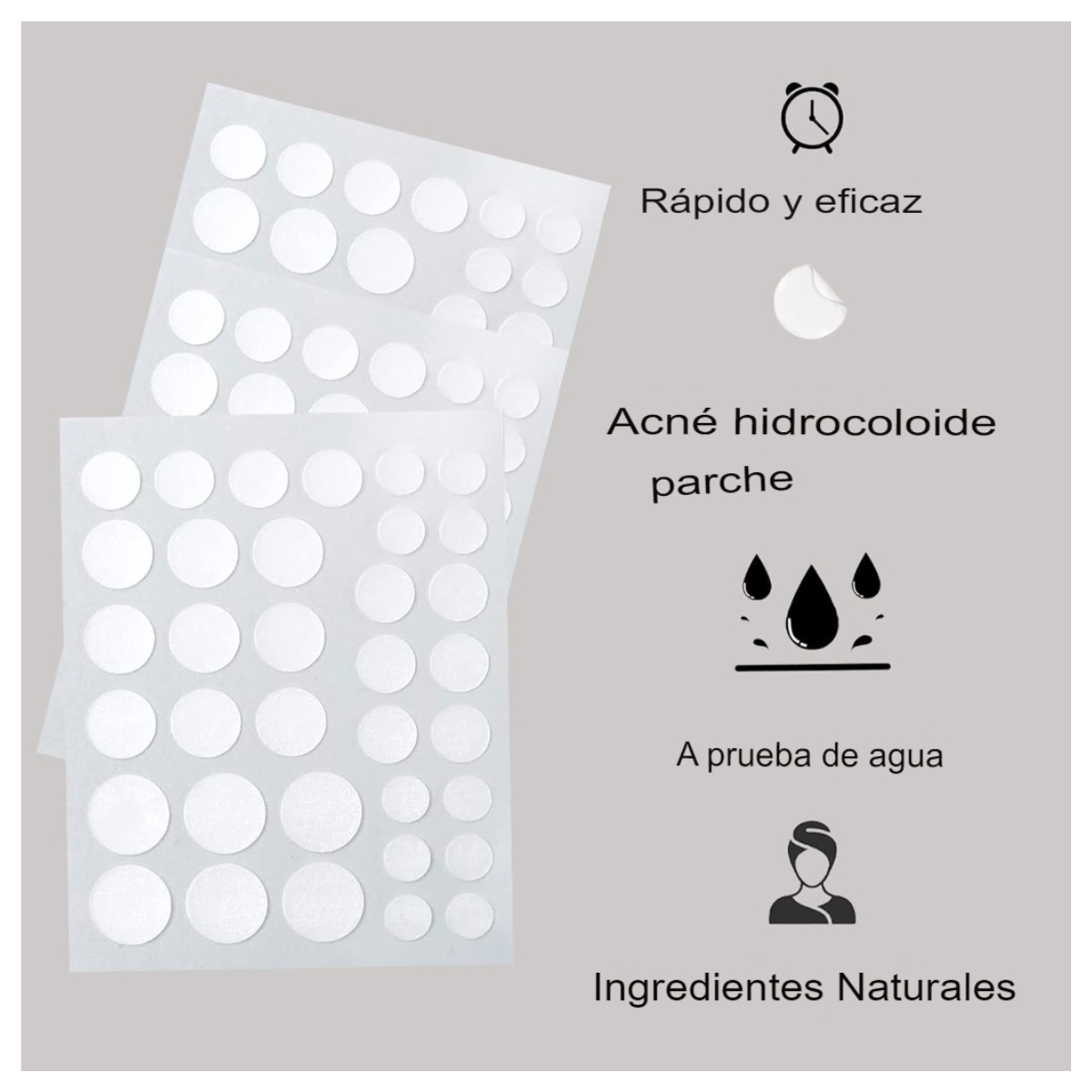 Parches Hidrocoloides Para Acné 120 pcs