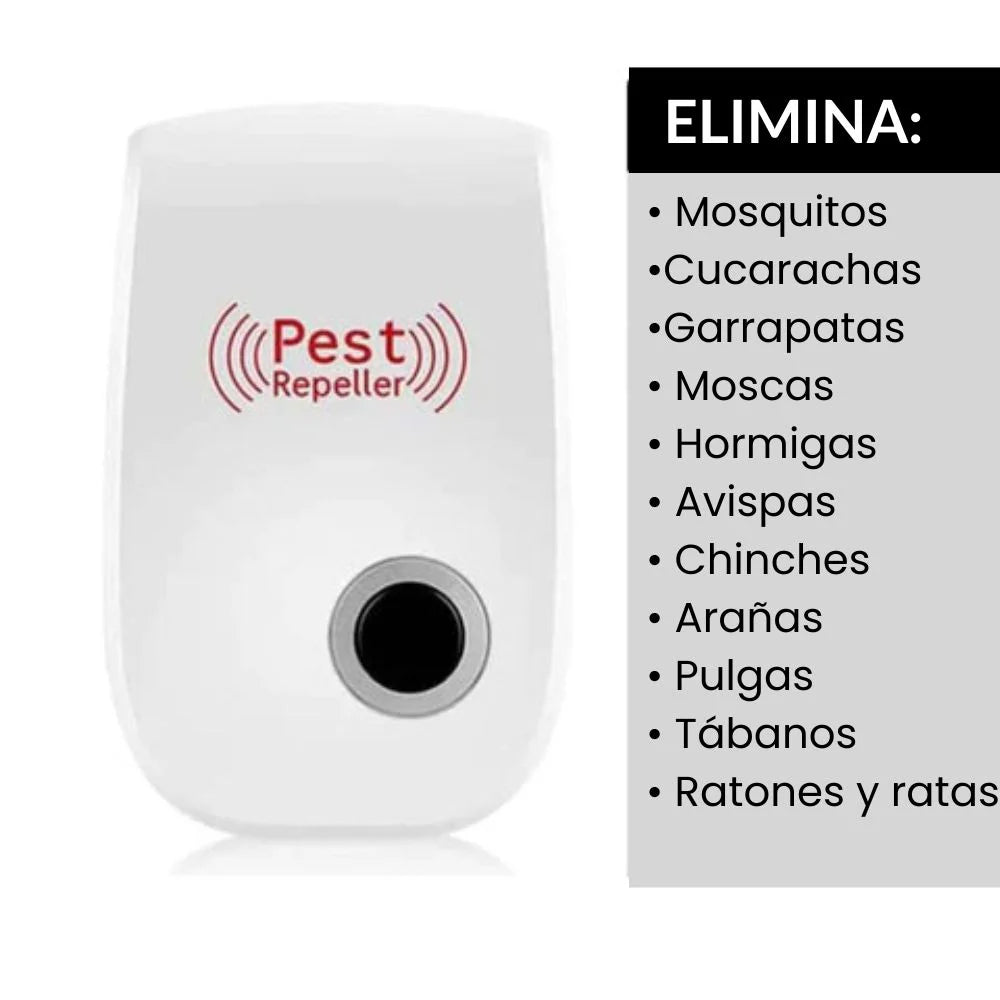 Repelente eléctrico para ratones, mosquitos y bichos.